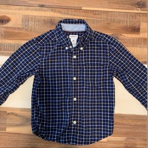 Carter’s blue plaid button down 2T